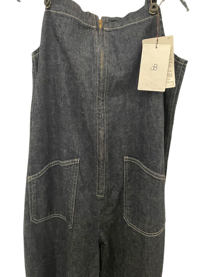【新品】JOHNBULL ジョンブル　ダークデニムサロペット Mサイズ