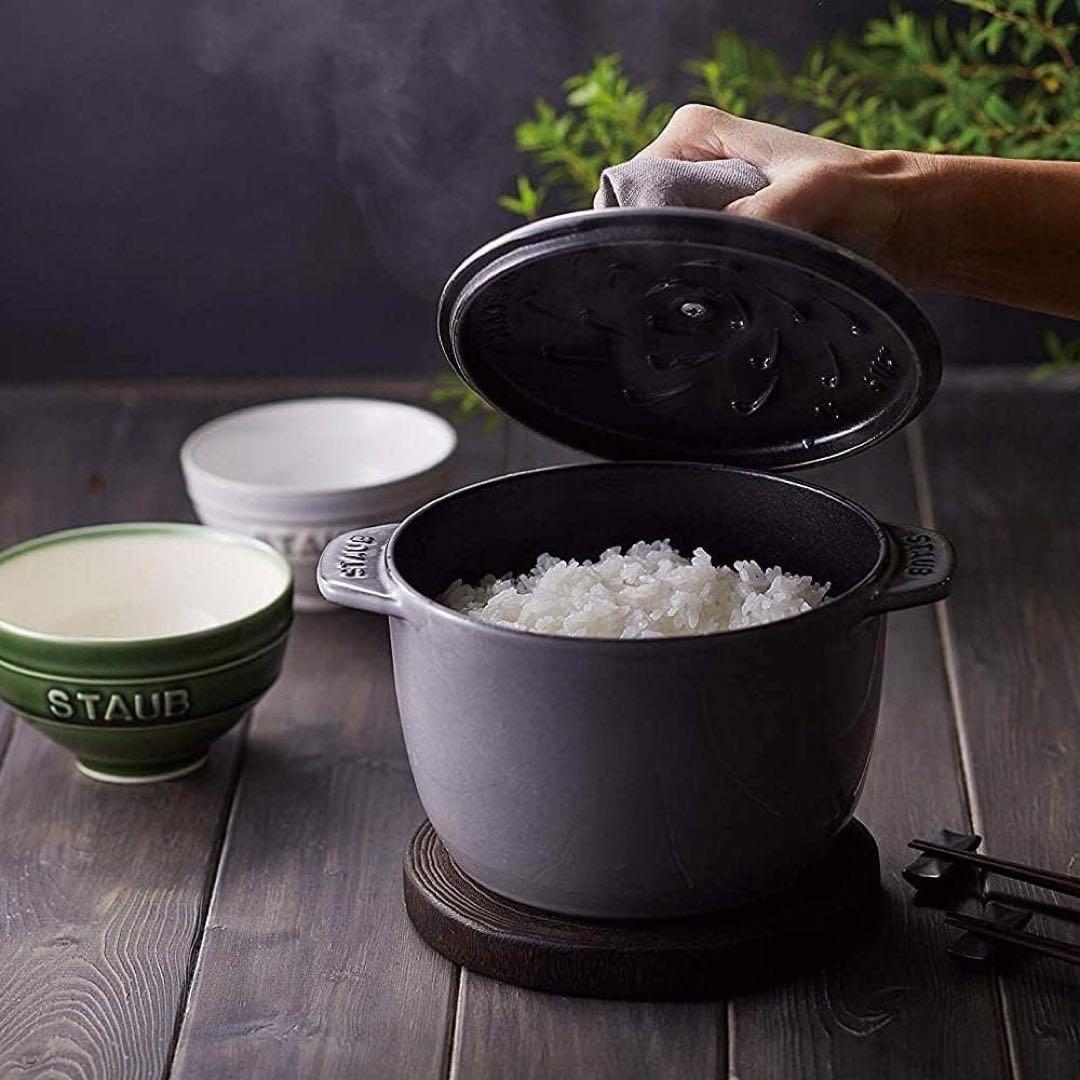 STAUB ラ ココット de GOHAN ブラック S 12cm 正規品
