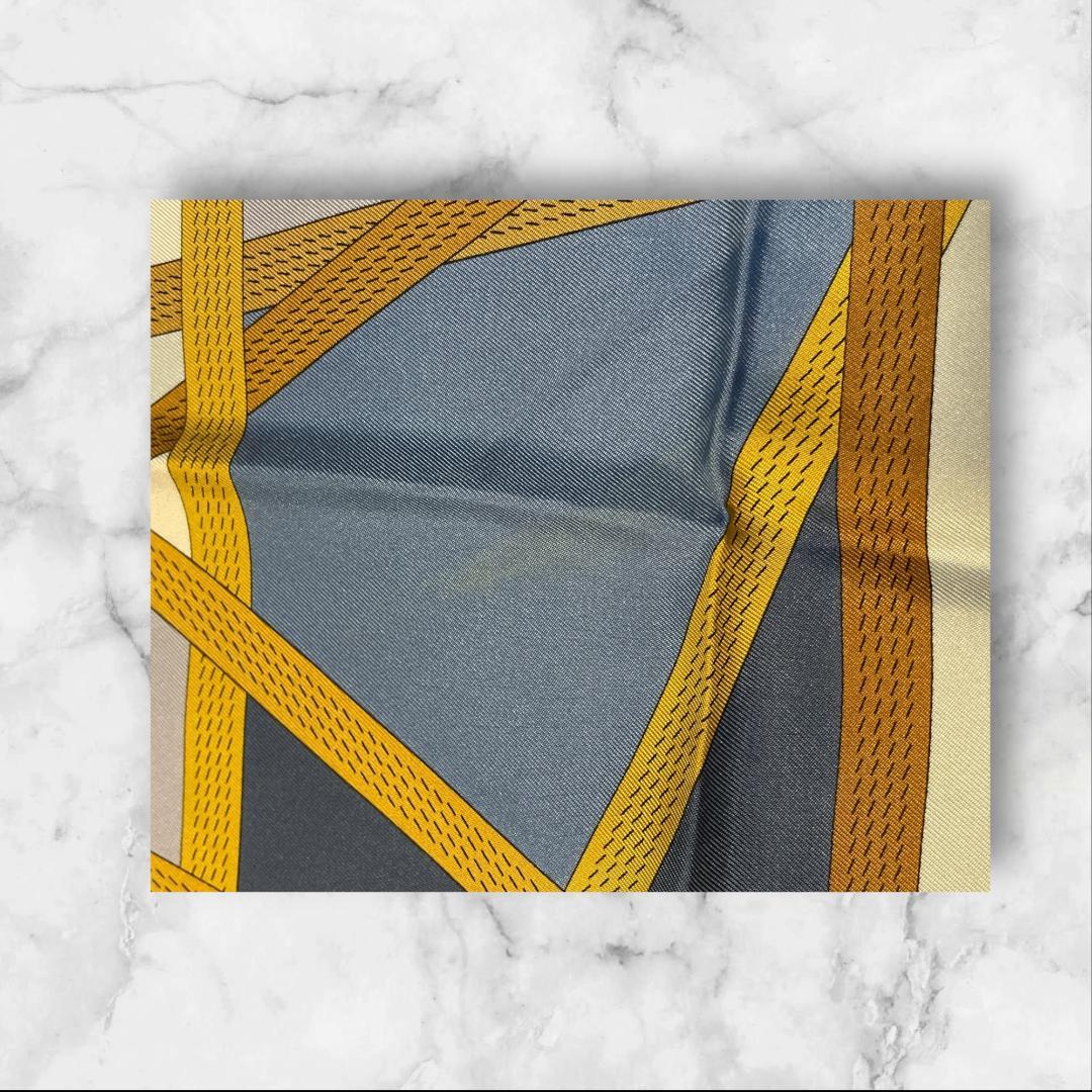 LOEWE ロエベ シルク スカーフ マルチカラー 幾何学柄