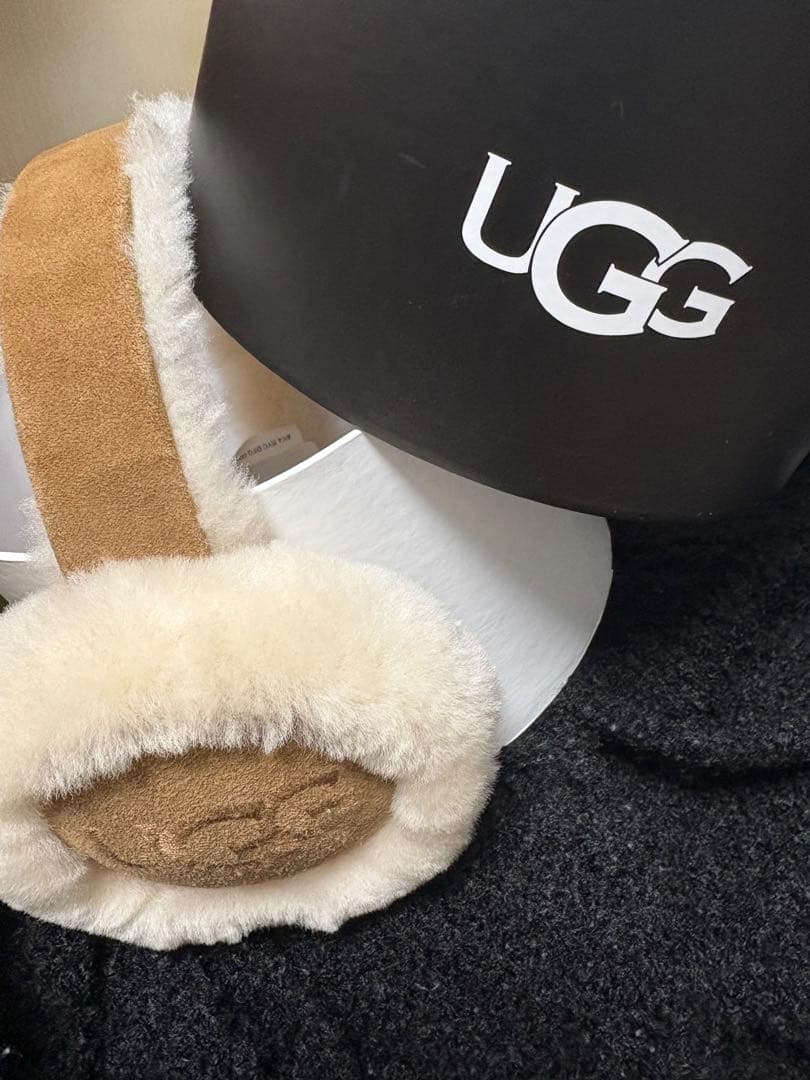 UGG イヤーマフ シープスキン耳あて ブラウン