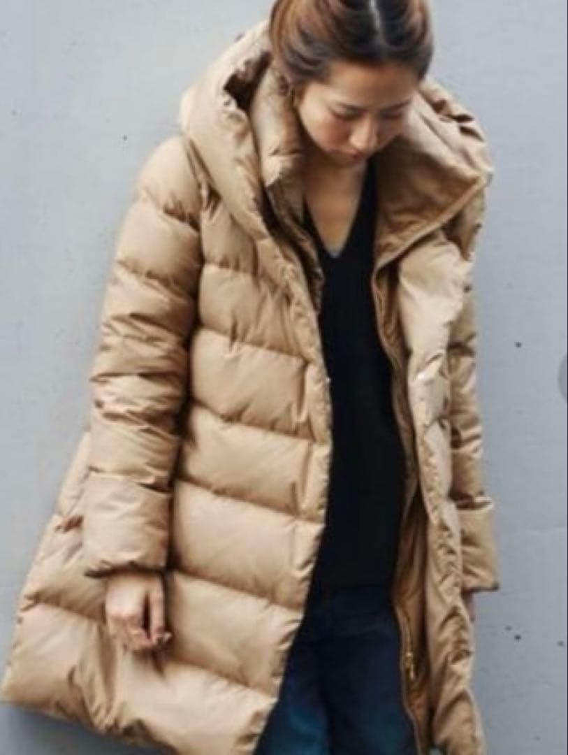 フレームワーク　ダウンジャケット　ベージュ