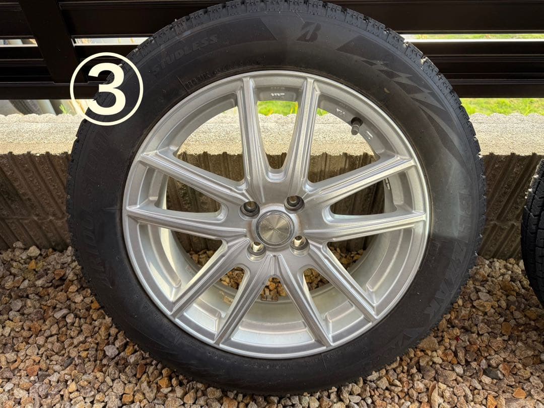 ブリジストンVRX2 195/60R17 4穴タイヤ ホイール セット③