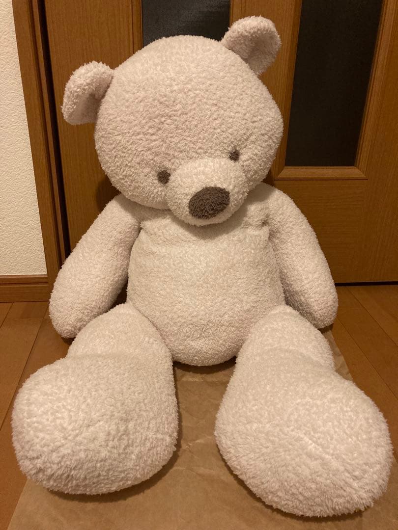 ジェラートピケ　抱き枕　ベア　ホワイト　白