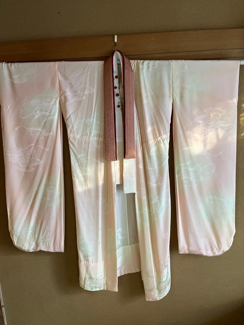 正絹振袖　蝶々柄　成人式