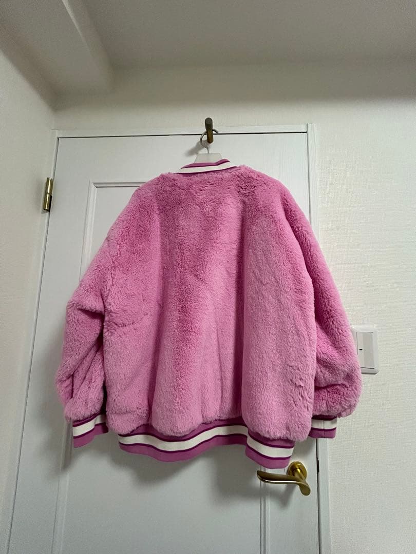 A BATHING APE ファージャケットピンク