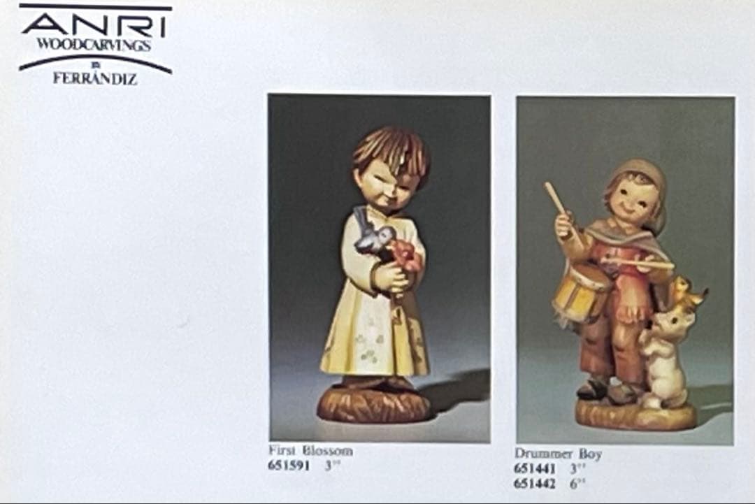 アンリ人形 Ferrandiz ◆希少　　　7.5㎝　【ピエロとドラマー】