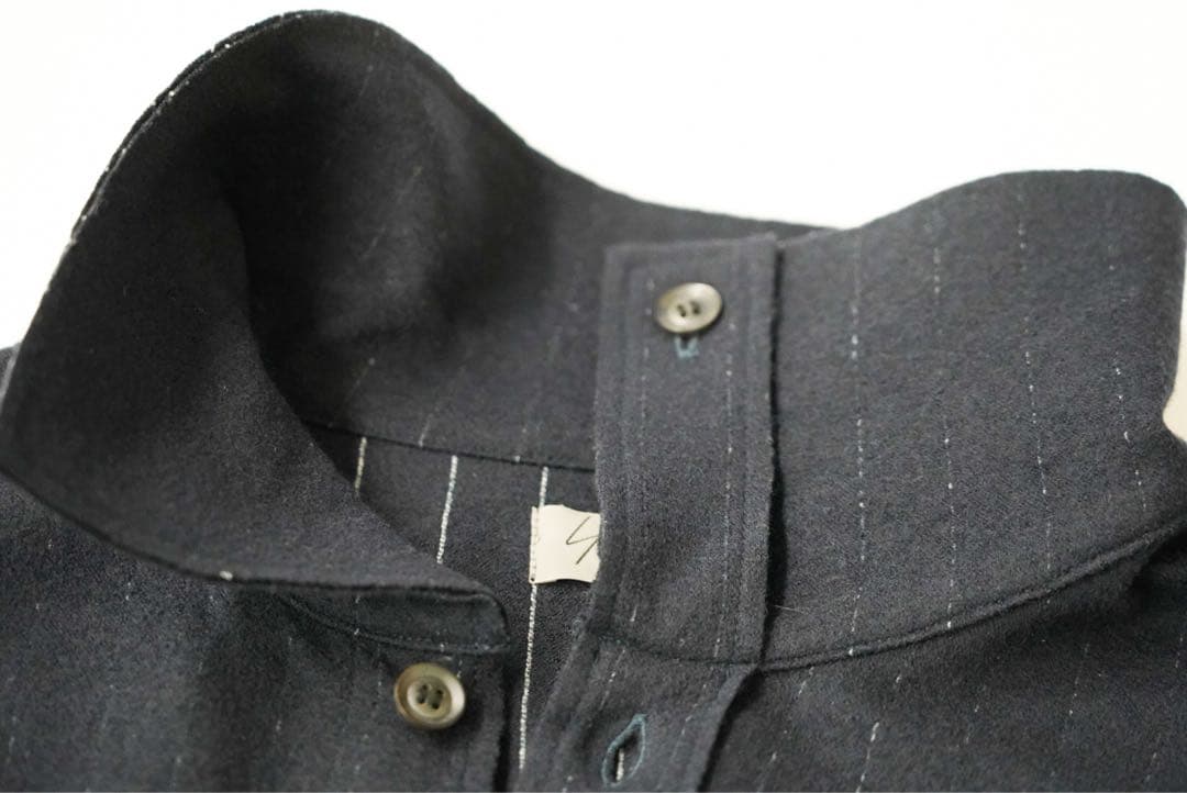yohji yamamoto ハイカラーロングCD（NAVY）