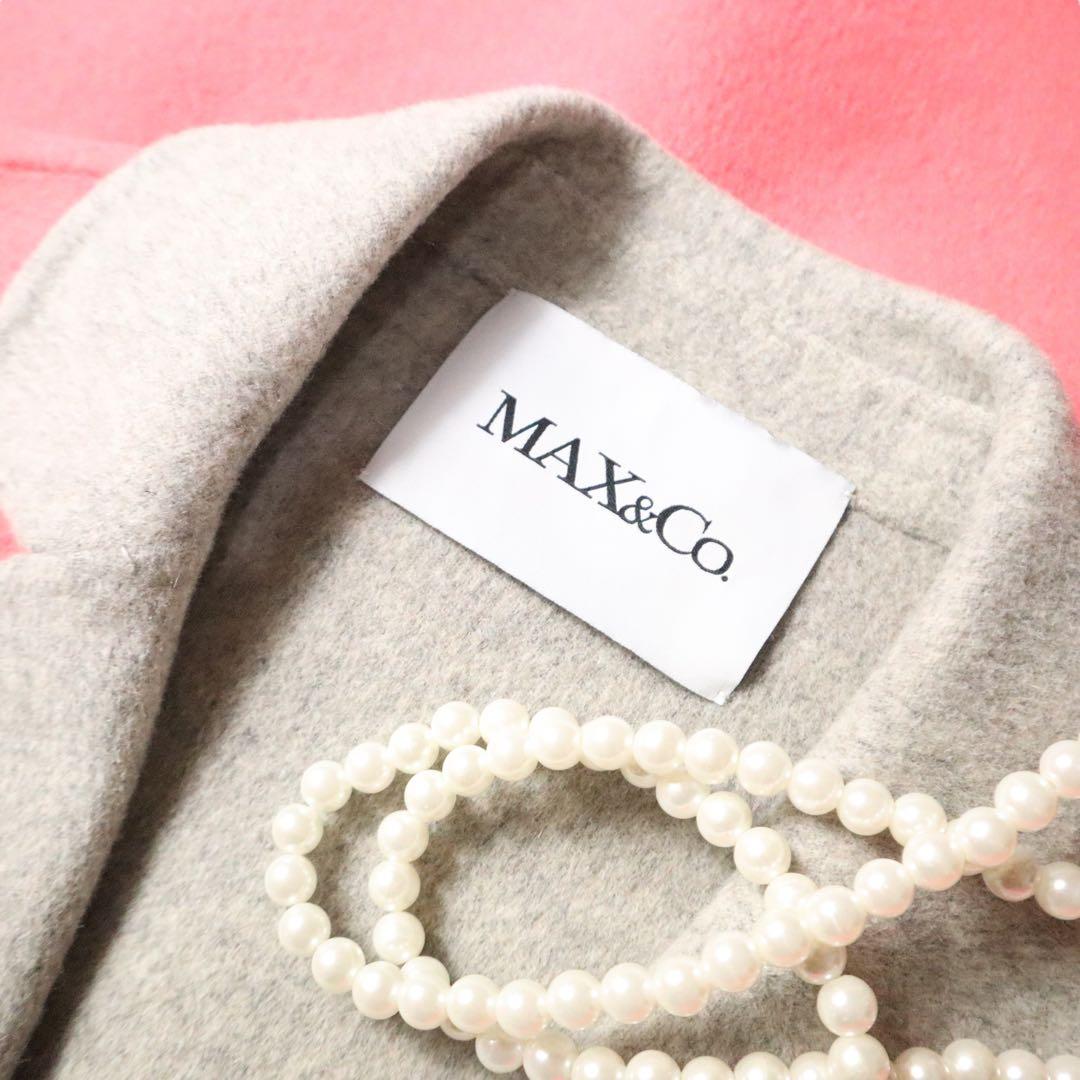 Maxmara max&co ダブルフェイス　クチートアマーノ鮮やかロングコート