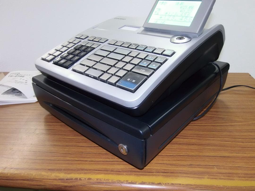 設定無料 レシートのみ CASIO TE-2700 レジスター 2505302