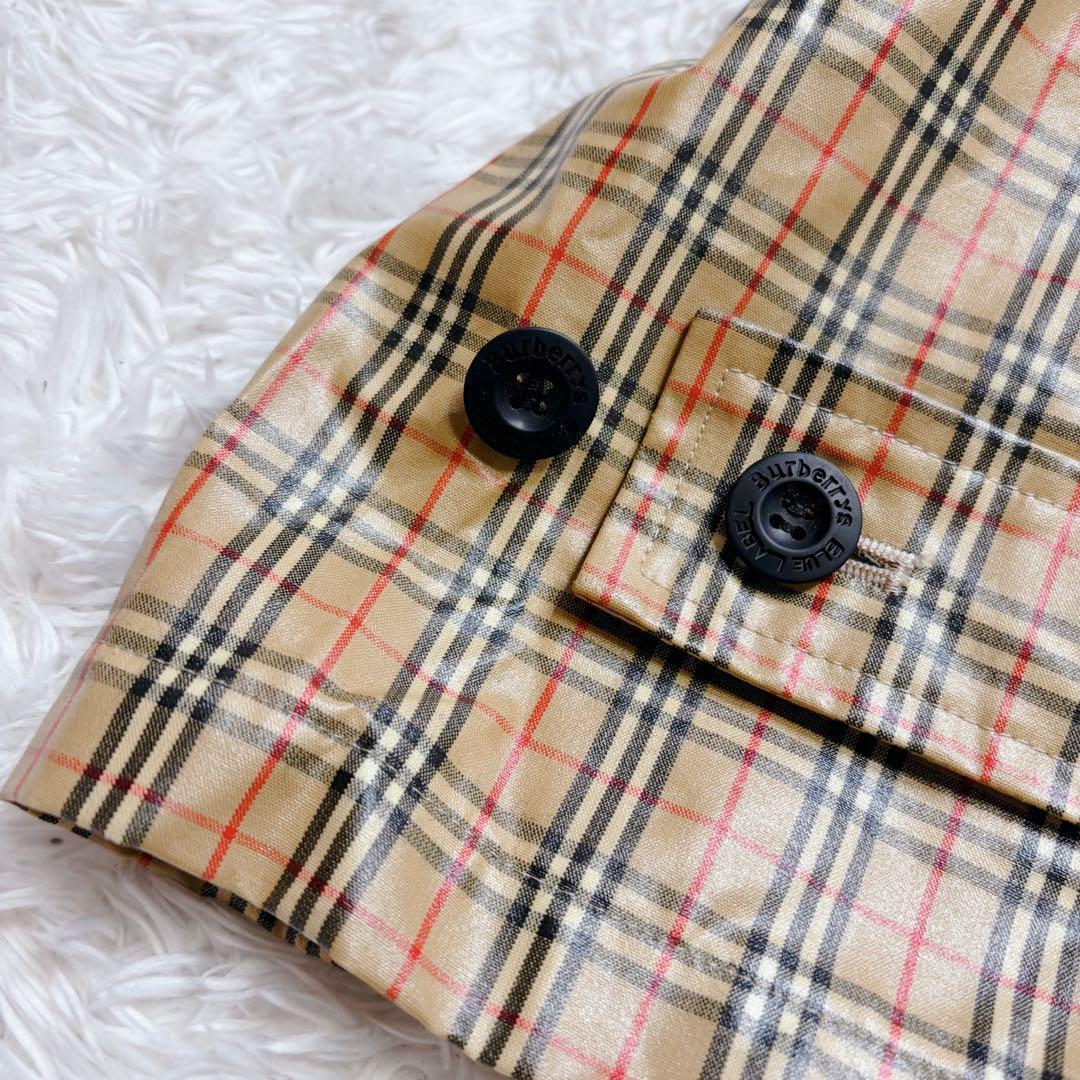 超希少　極美品　バーバリー ステンカラーコート　レインコート　ノバチェック　総柄