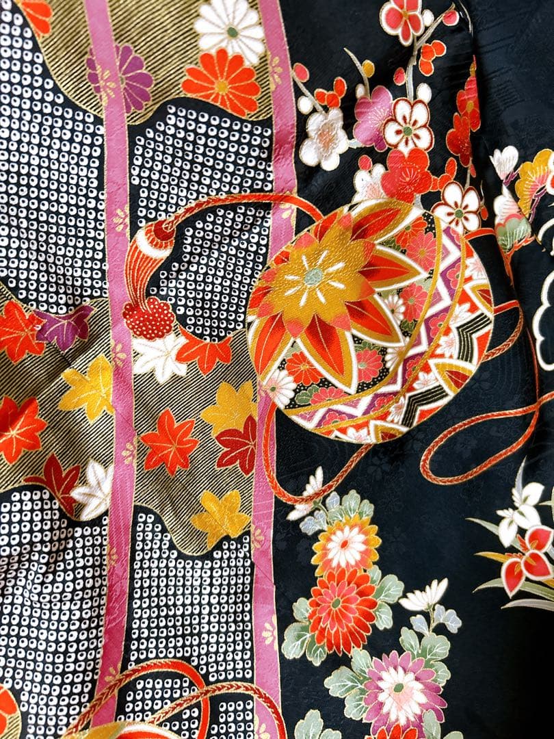 上品なお着物セット♡七五三　7歳　女の子　フルセット　一式　赤　黒