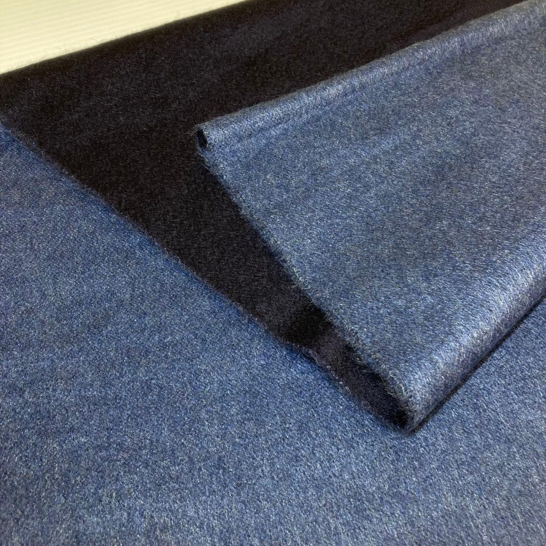 PIACENZA イタリア製　カシミア＆シルクマフラー　ブルー系