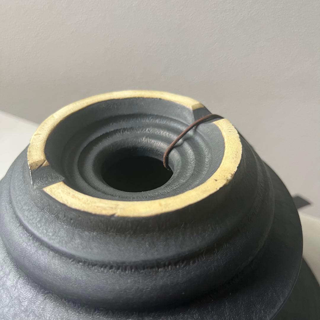 【未使用】カタチ製作所　レザーブラック　ドリッパー Low L