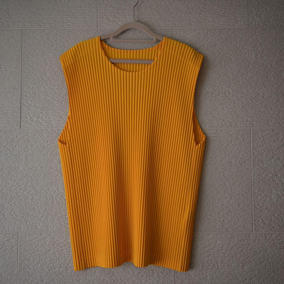 HOMME PLISSÉ ISSEY MIYAKE イエロー タンクトップ