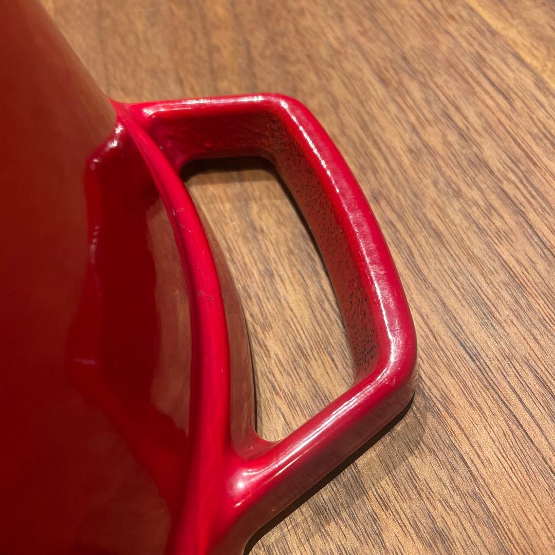 【花】STAUB ストウブ レッド 20cm 両手鍋