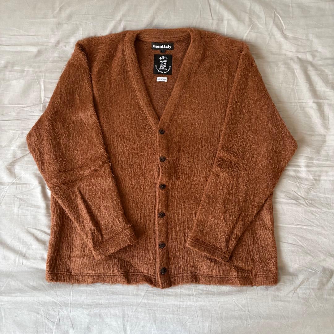 トップス MONITALY Shaggy V Cardigan / Brown