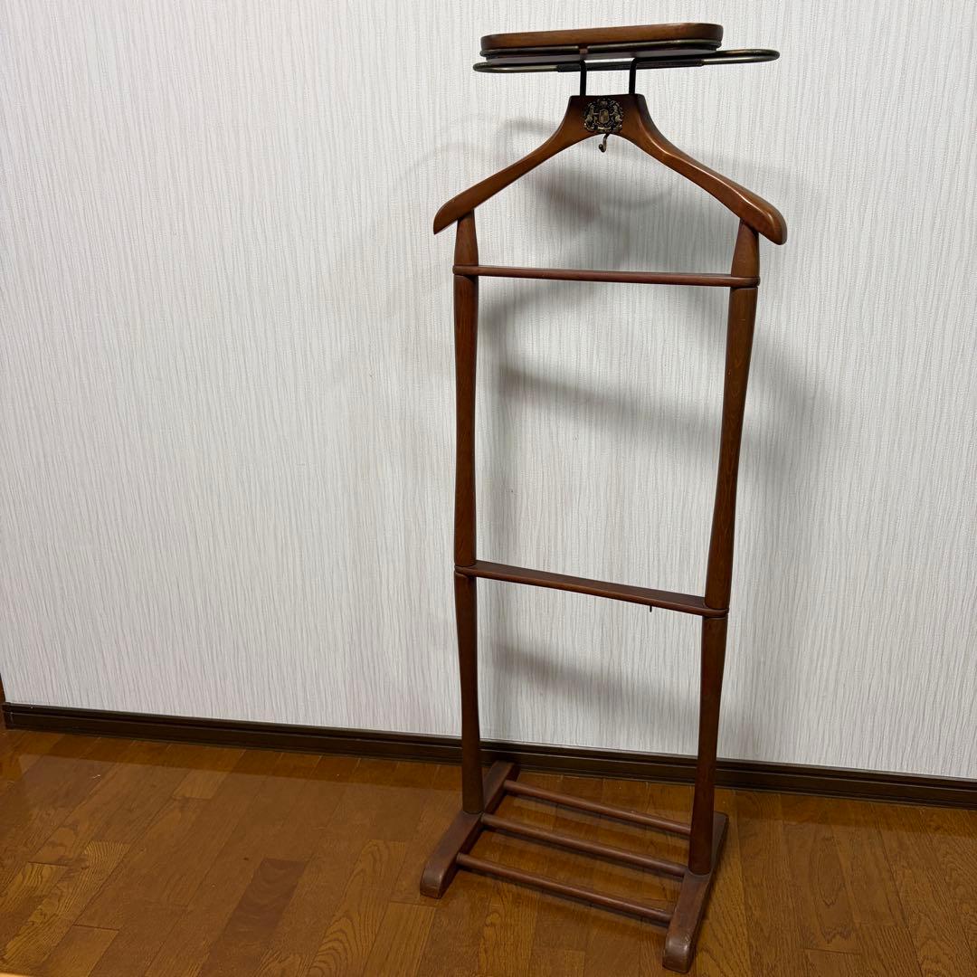 【希少】Najico ナジコ　アンティーク スーツハンガー 木製　洋服掛け