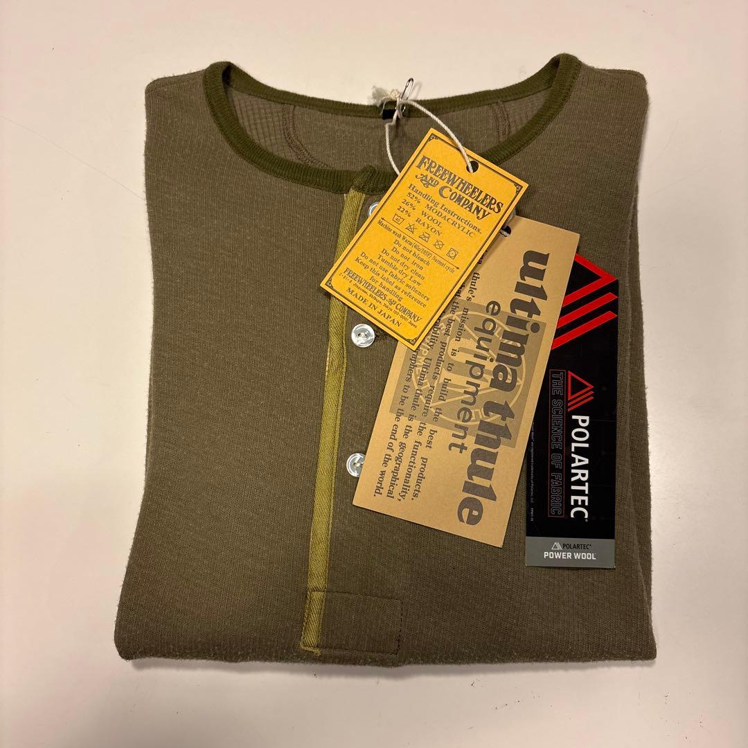 フリーホイーラーズ　ULTIMA THULE ヘンリーネックロングスリーブシャツ