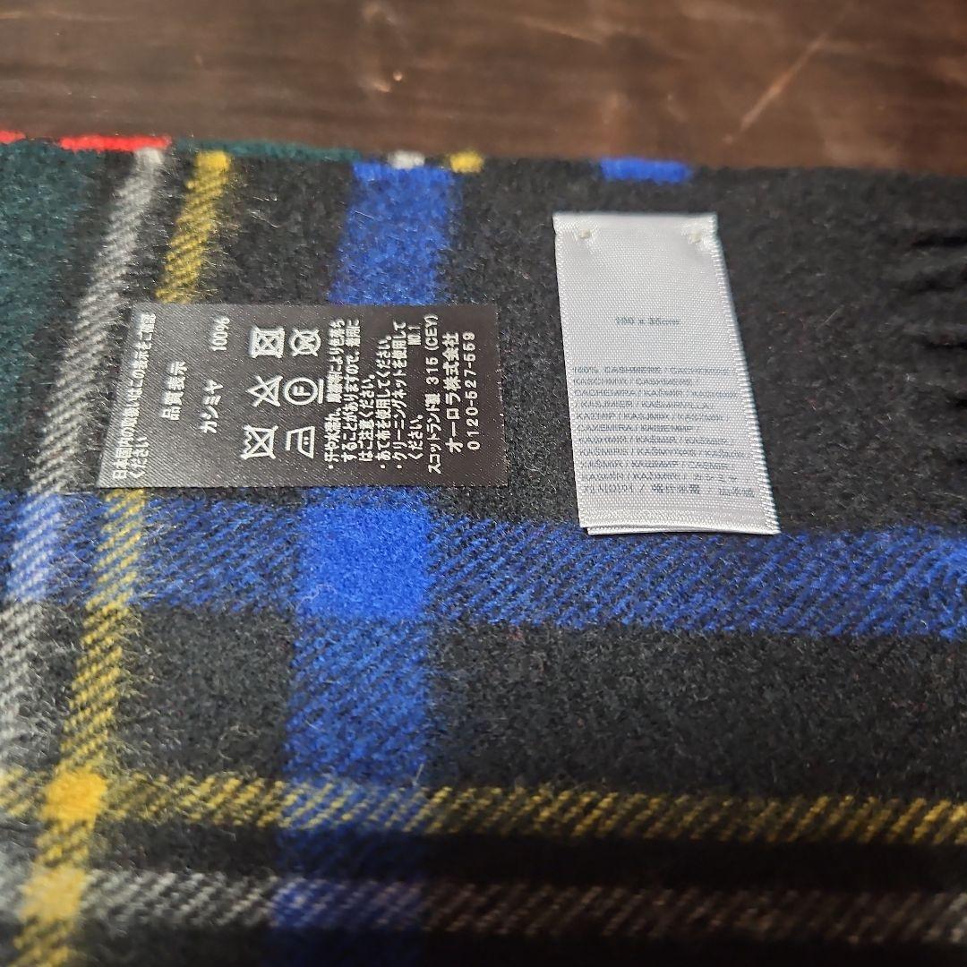 Johnstons　中判カシミヤマフラー