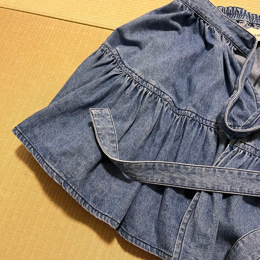 年越セール 美品 papier Denimenfantwrapped skirt