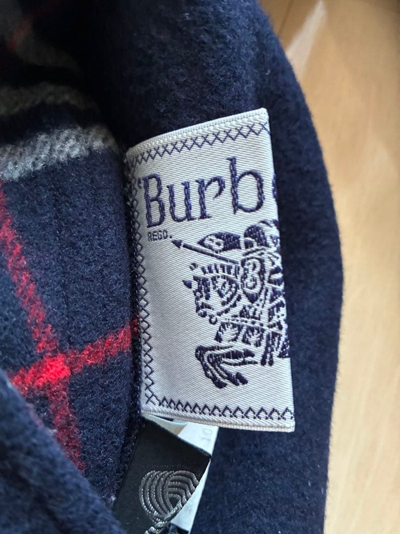BURBERRY リバーシブル 80sヴィンテージ ウール ロングコート