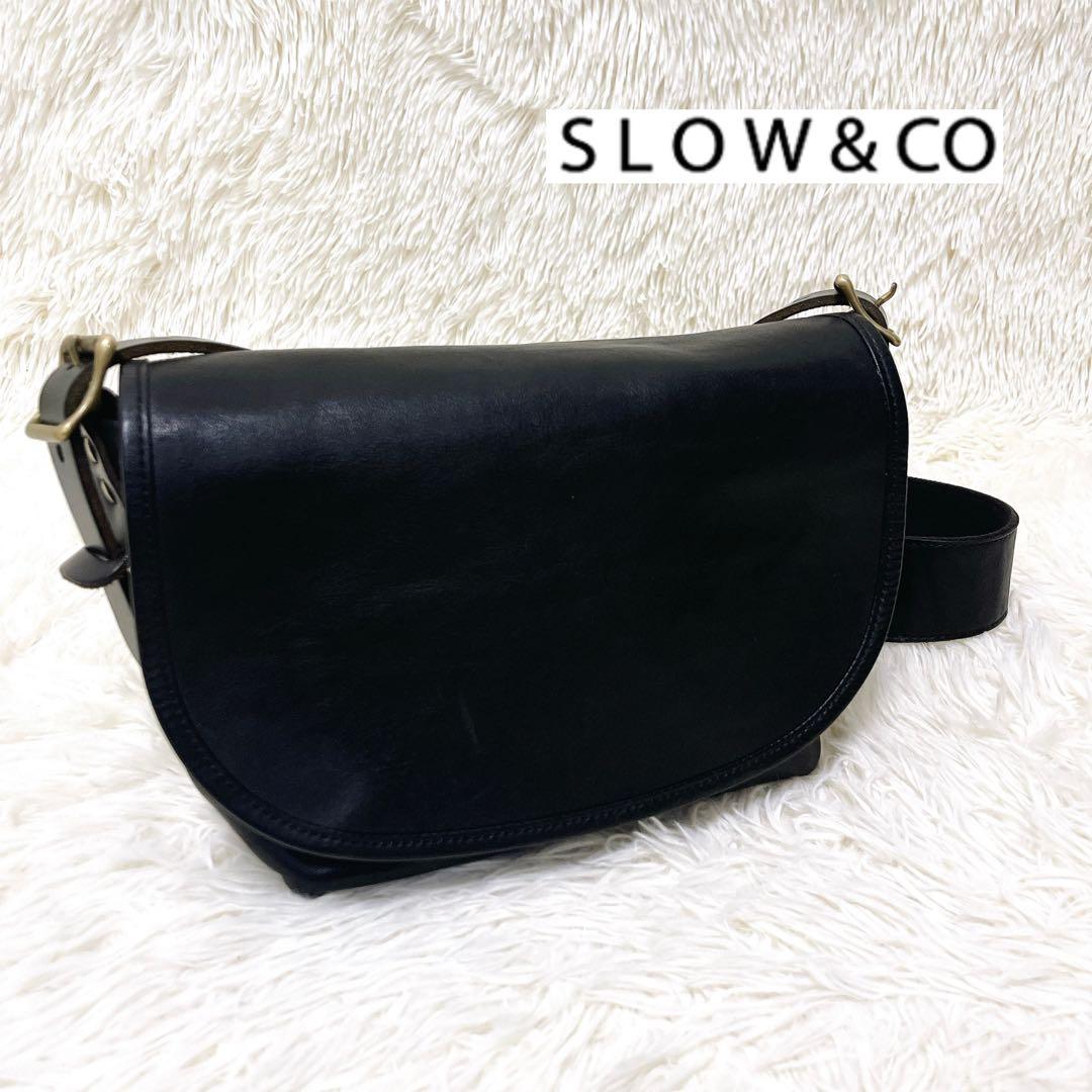 SLOW スロウ オールレザー ショルダーバッグ 斜め掛け　本革 メッセンジャー