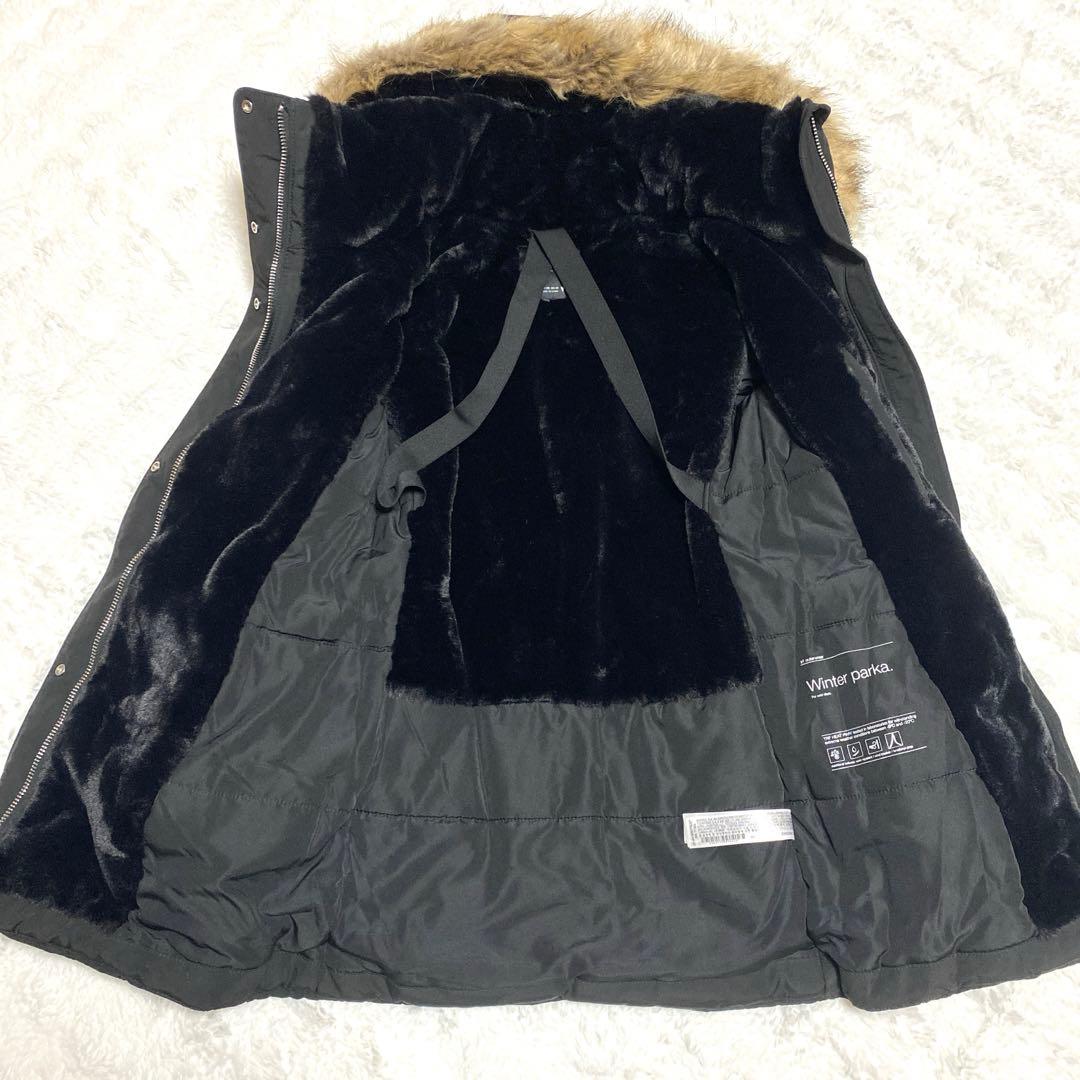 ZARA ザラ　ウィンターパーカー　ファー　ブラック　XS