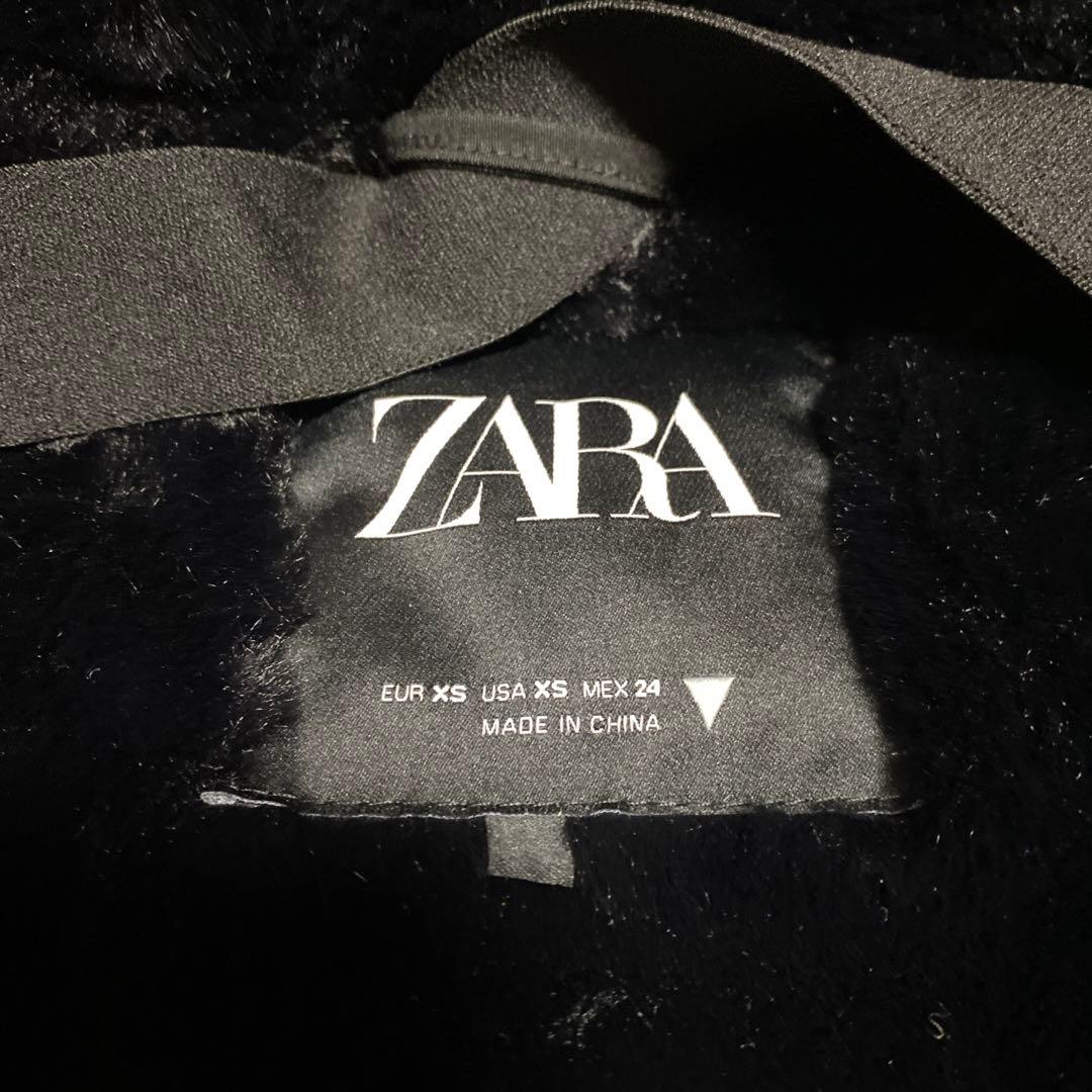 ZARA ザラ　ウィンターパーカー　ファー　ブラック　XS