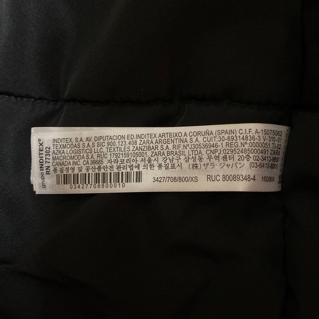 ZARA ザラ　ウィンターパーカー　ファー　ブラック　XS