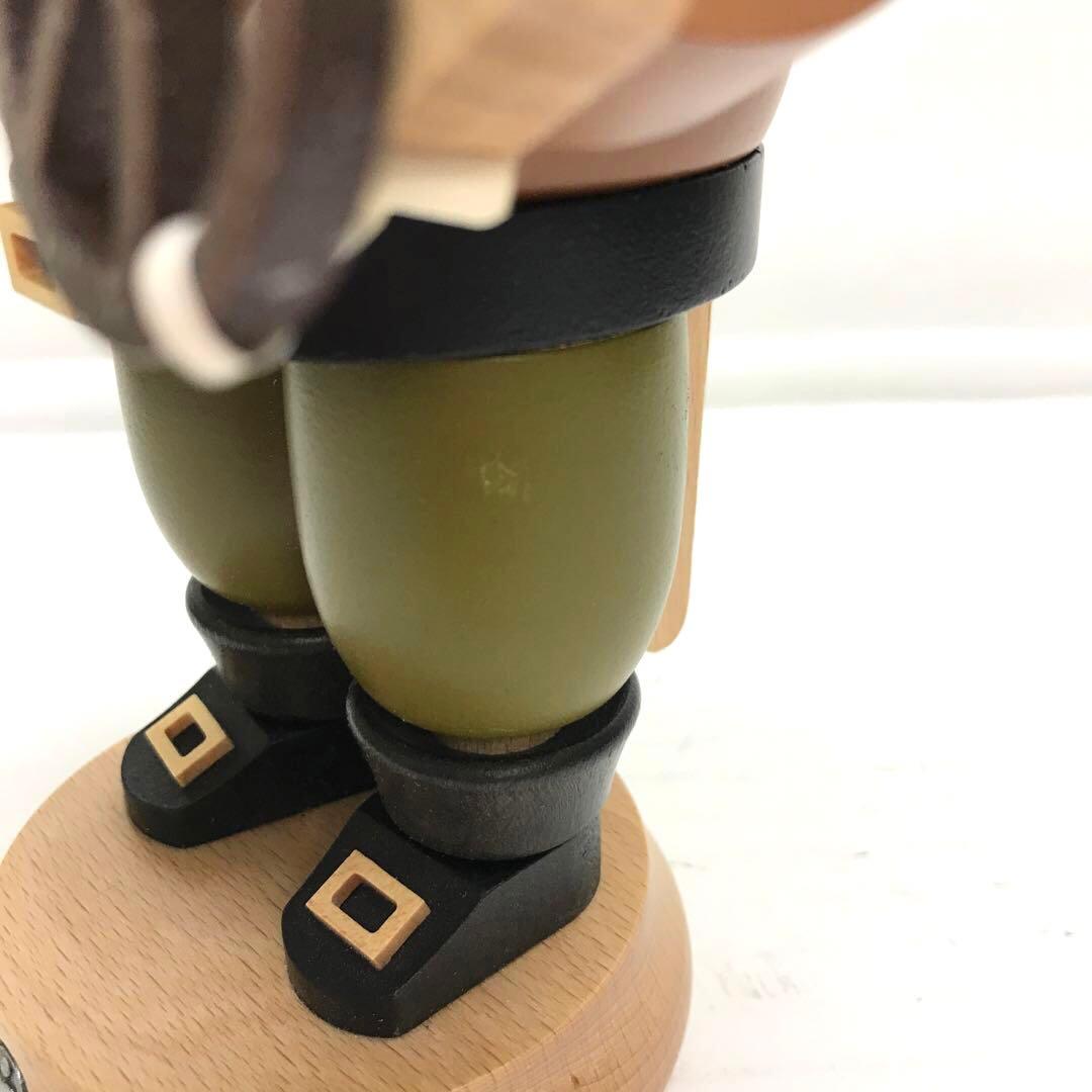 木製 くるみ割り人形 約23cm ドイツ製 ミュラー社 プレッツェル ビール