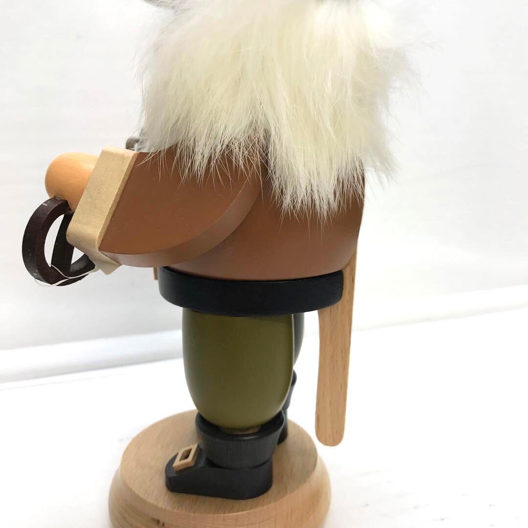 木製 くるみ割り人形 約23cm ドイツ製 ミュラー社 プレッツェル ビール
