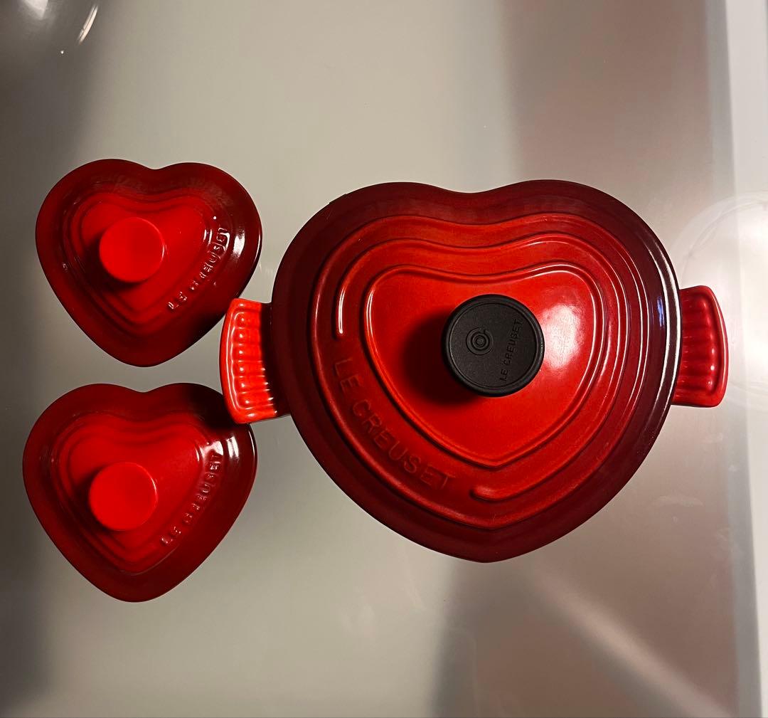 ル・クルーゼ　ハート　鍋　ココット　セット　LE CREUSET