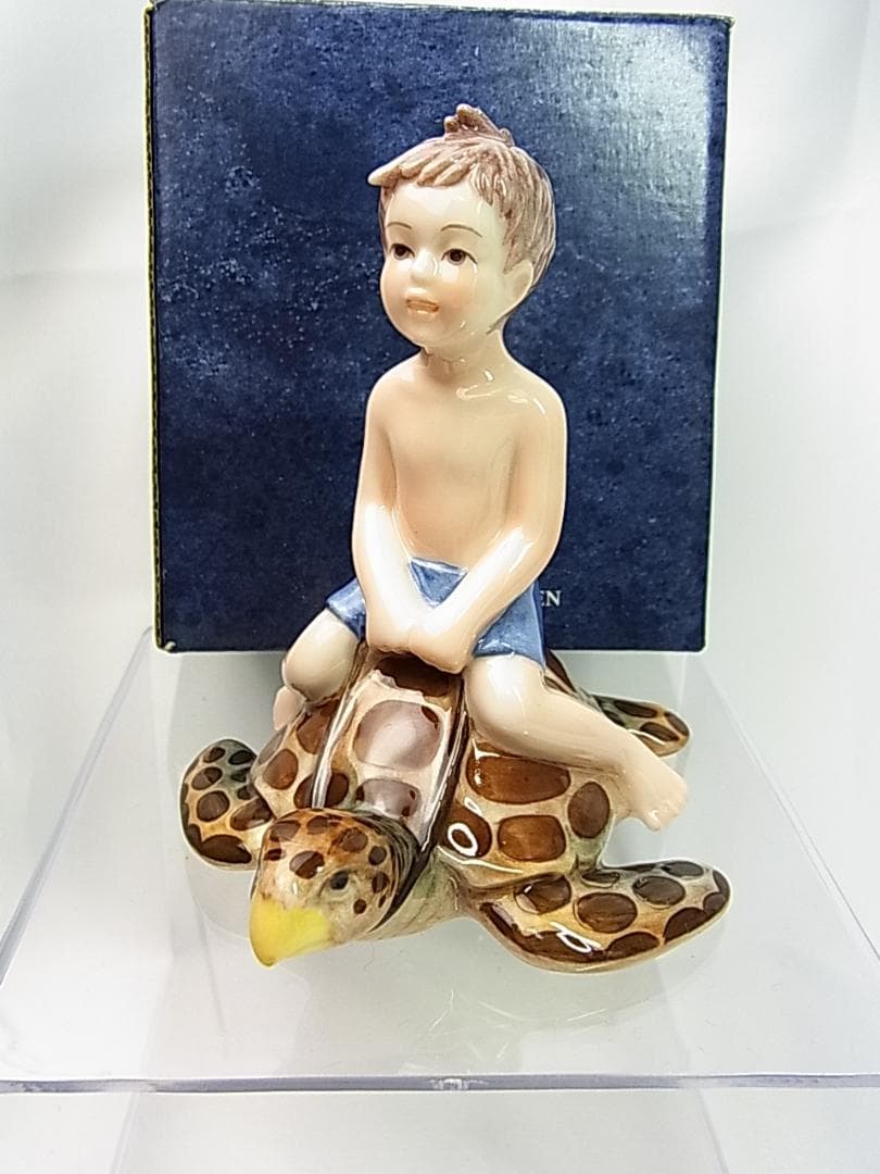 ★正規品美品ロイヤルコペンハーゲン ミレニアム　フレデリック　カメと少年