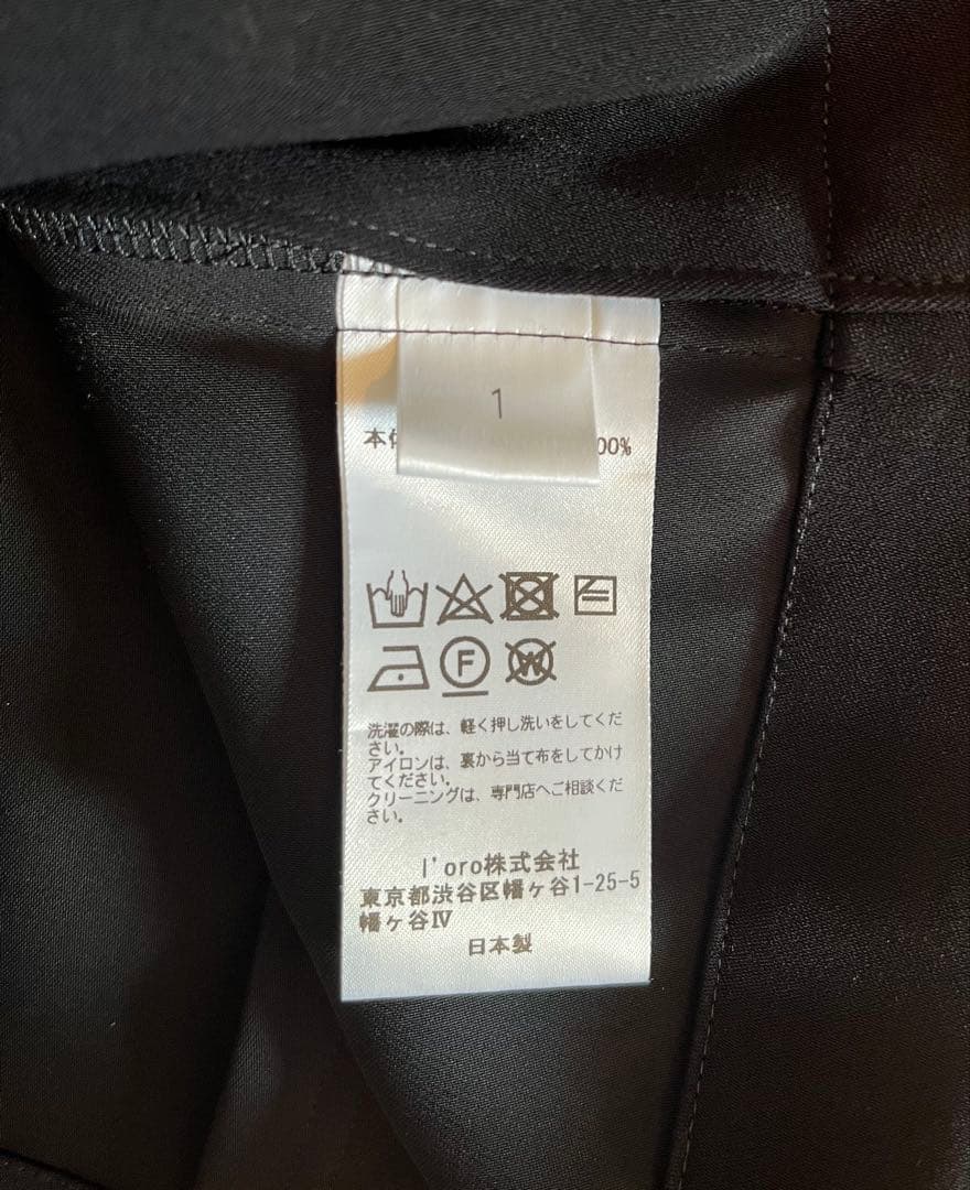 ENOF zip shirt black サイズ1