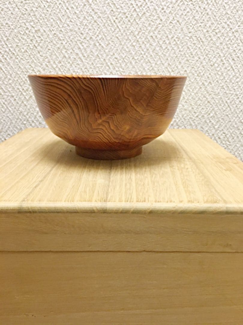 ☆未使用☆屋久杉刳抜お碗☆工芸品☆屋久杉食器☆
