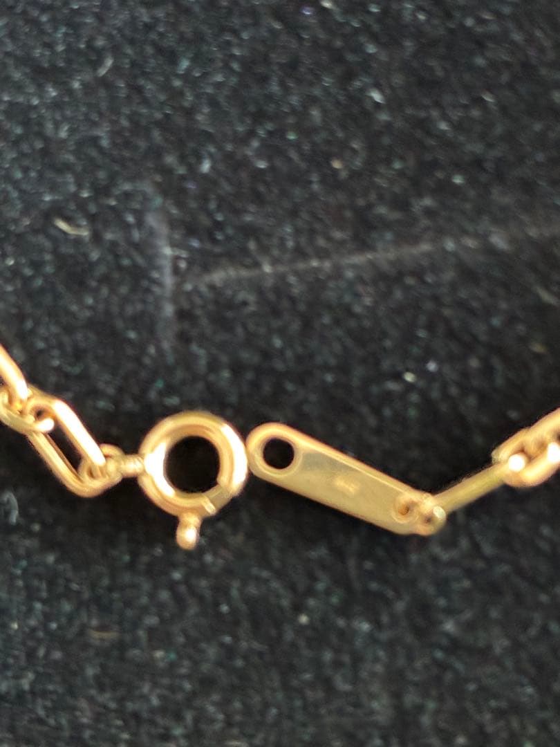 Mal. k18クリップチェーンブレスレット　18cm