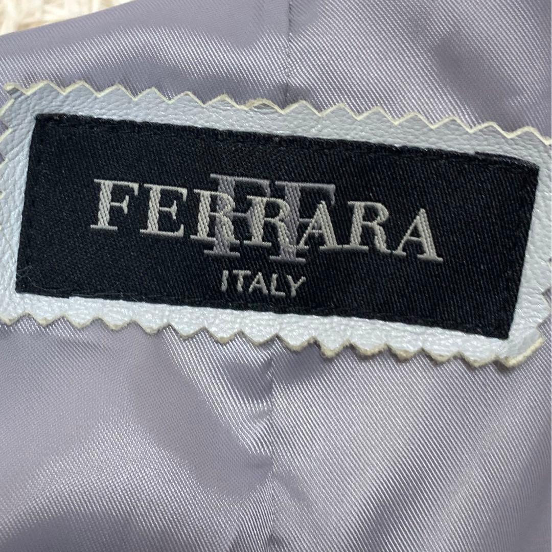 FERRARA ITALY ✨希少 良品✨ レザー トレンチコート グレー