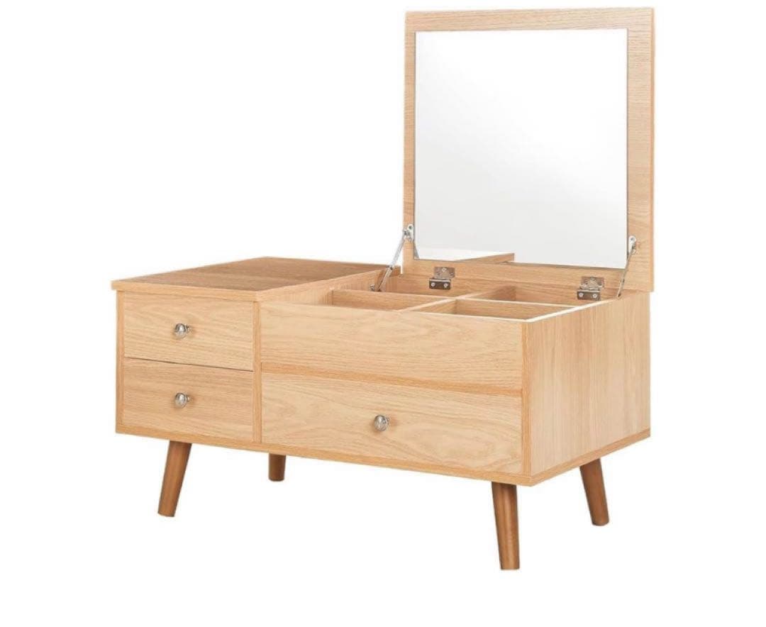 『最終セール』ドレッサーテーブル ローテーブル 引き出し付 棚付 化粧台