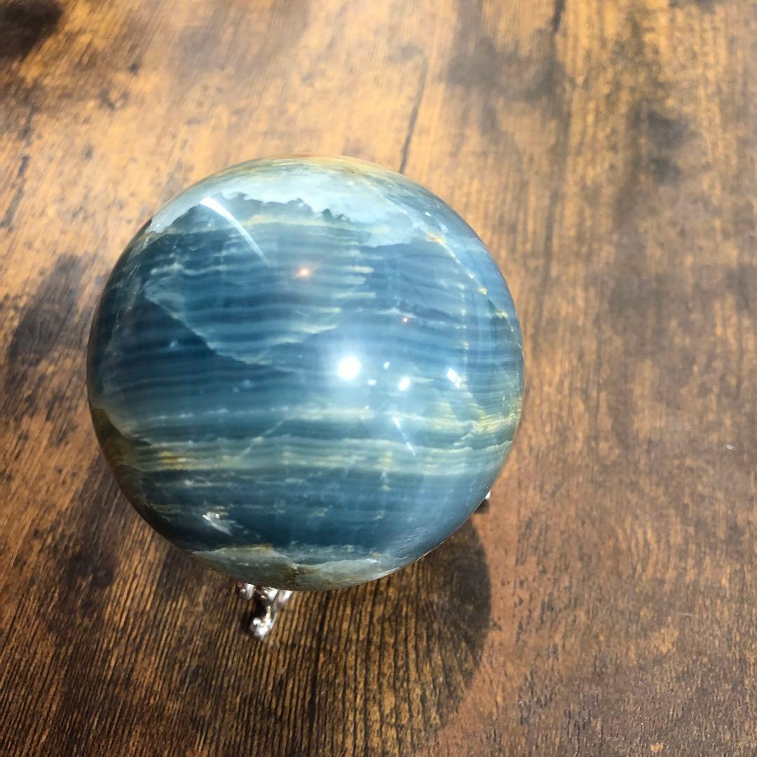 ブルーオニキス＊6.4cmスフィア＊パワーストーン天然石