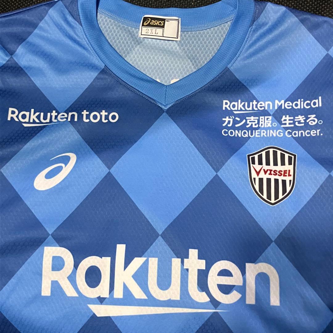 ヴィッセル神戸 ユニフォーム ソックス ユース 支給品　アシックス 2XL 美品