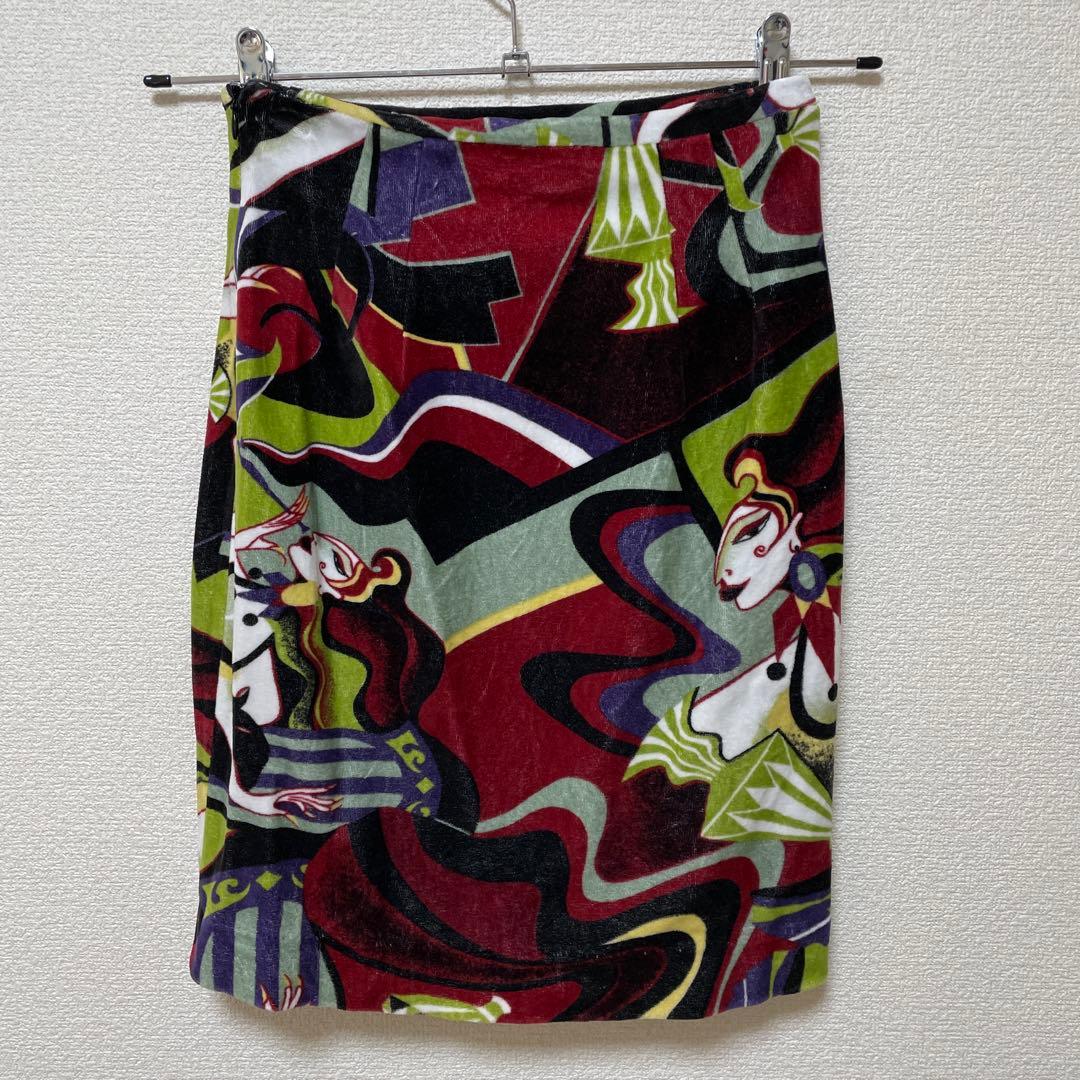 KANSAI O2 ヴィンテージ 上下セットアップ　　カラフル 抽象柄 個性的