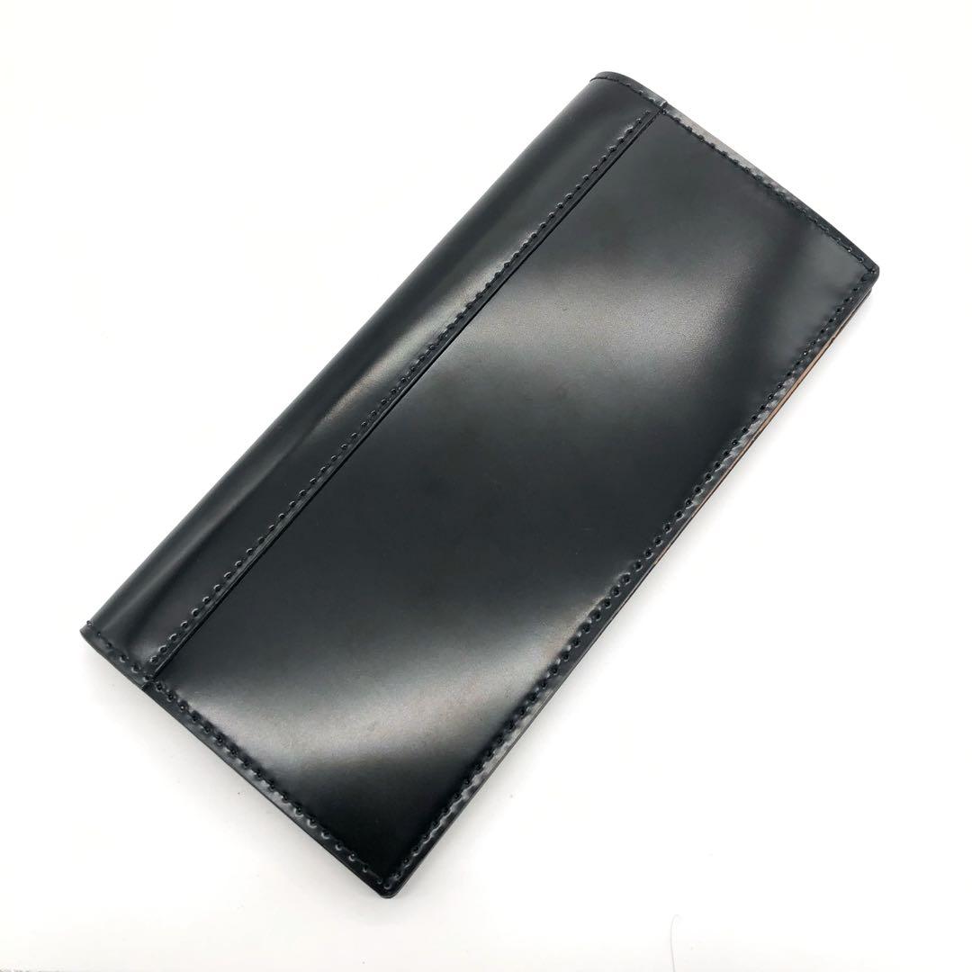 未使用✨大峡製鞄　コードバン　二つ折り長財布 メンズ