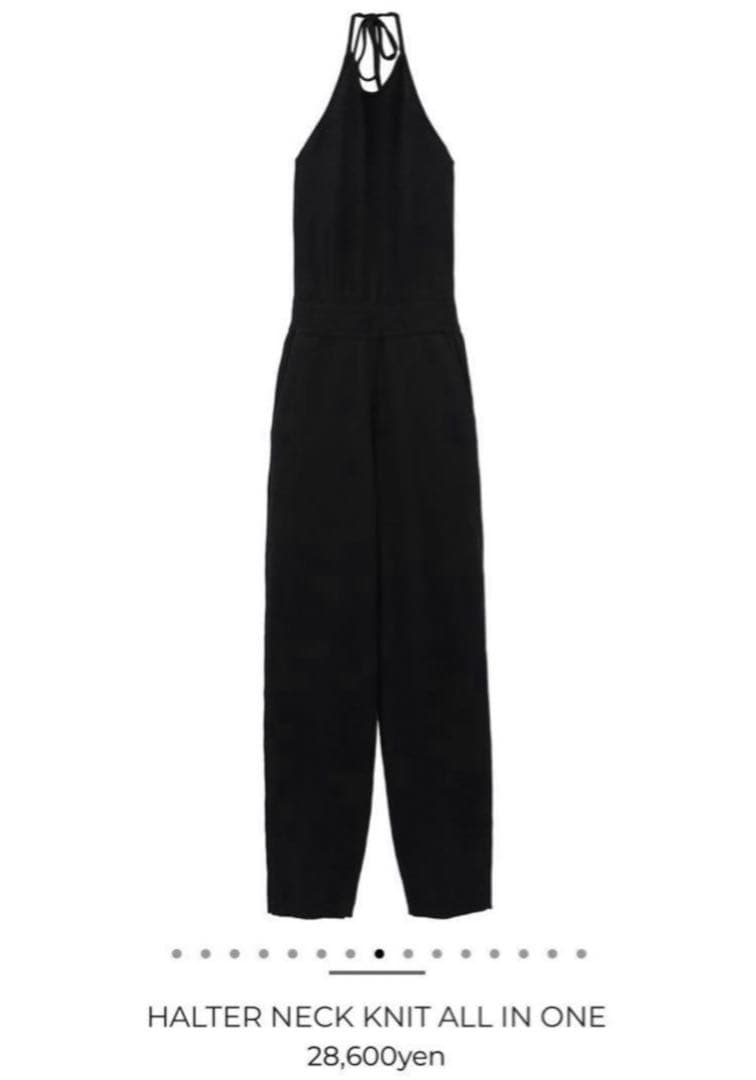 CLANE HALTER NECK KNIT ALL IN ONE サイズ２