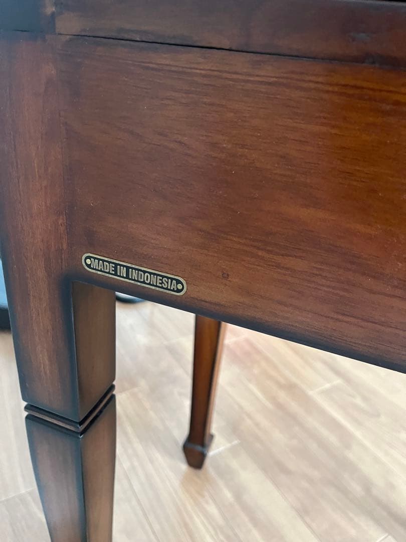 木製ライティングビューロー ダークブラウン