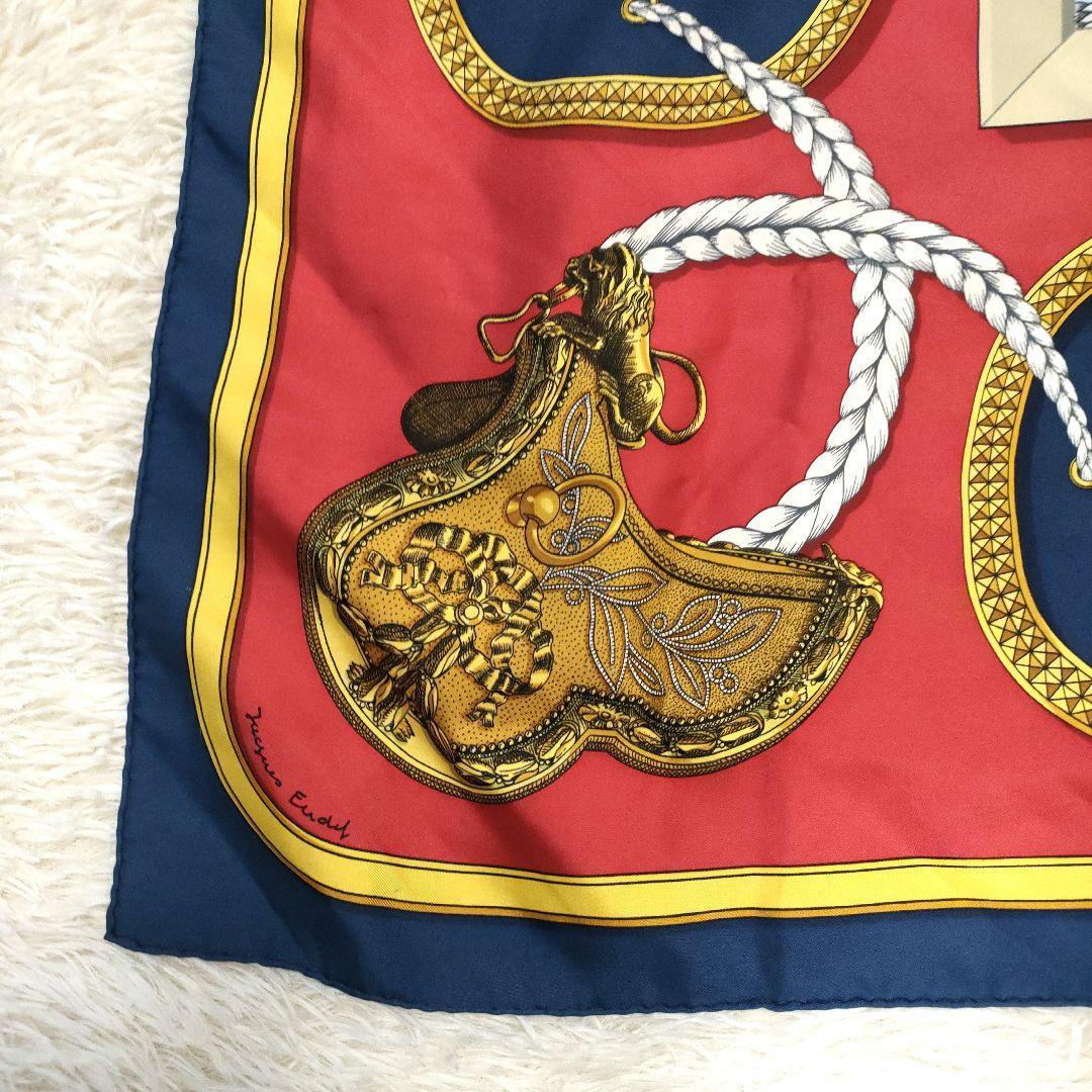 エルメス カレ90 GRAND APPARAT 盛装の馬 スカーフ シルク