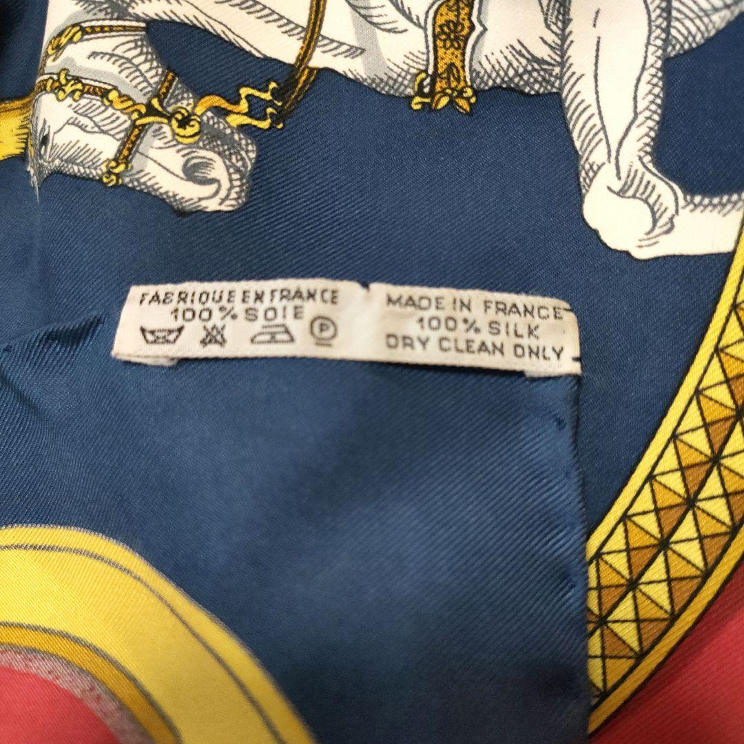 エルメス カレ90 GRAND APPARAT 盛装の馬 スカーフ シルク
