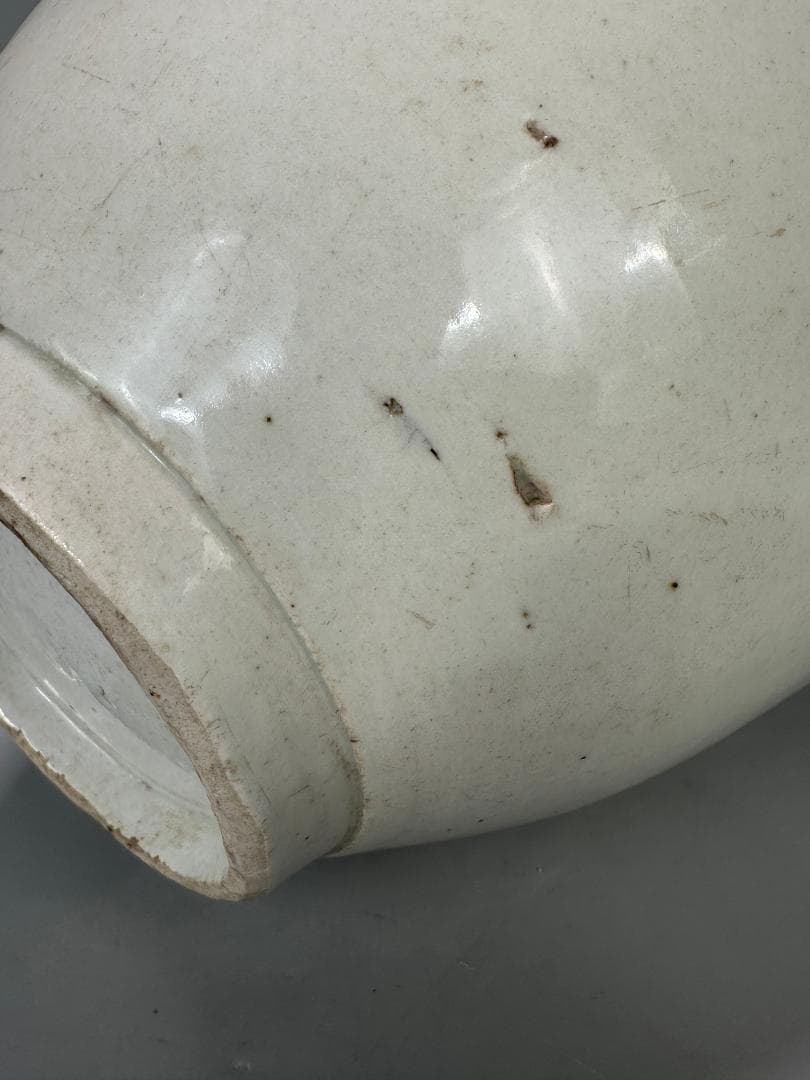 日本美術　白磁　伊万里　大徳利　花瓶　時代焼物