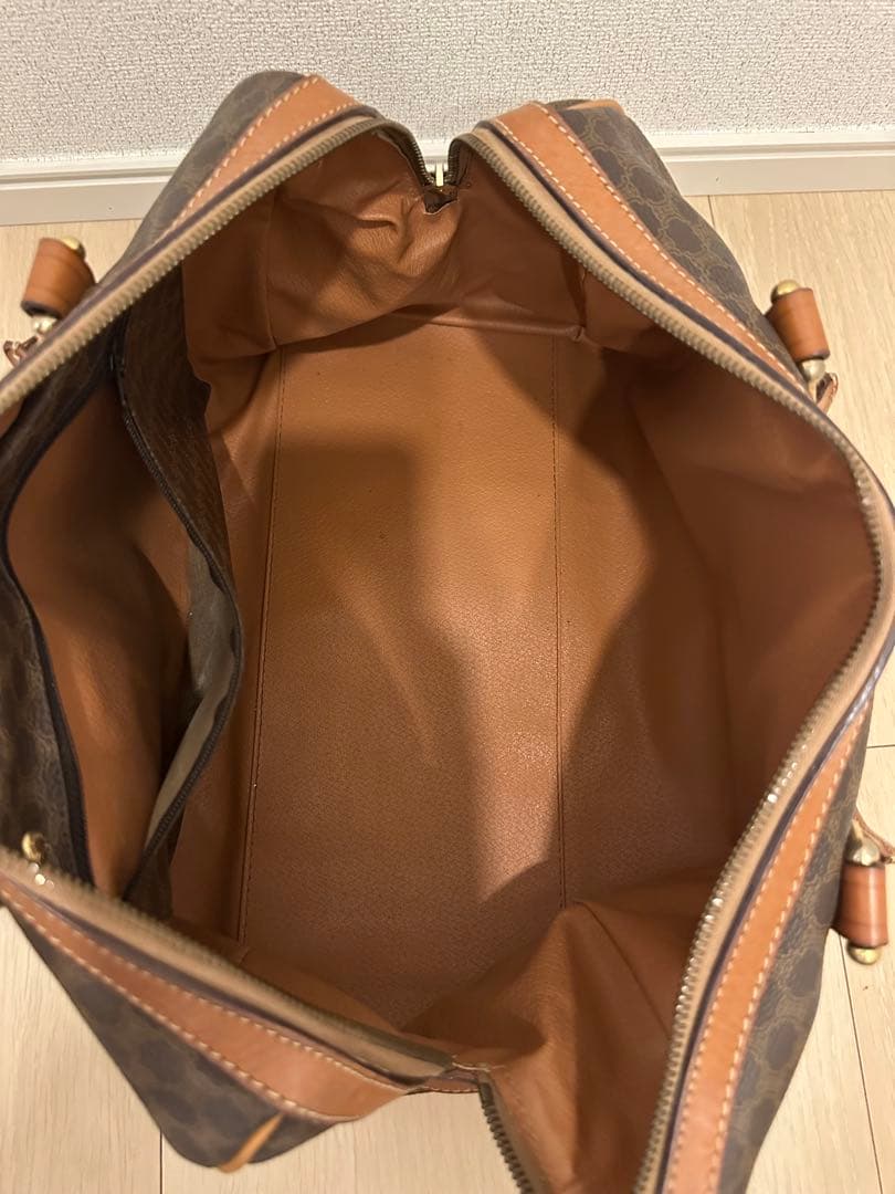 CELINE ボストンバッグ ブラウンレザー