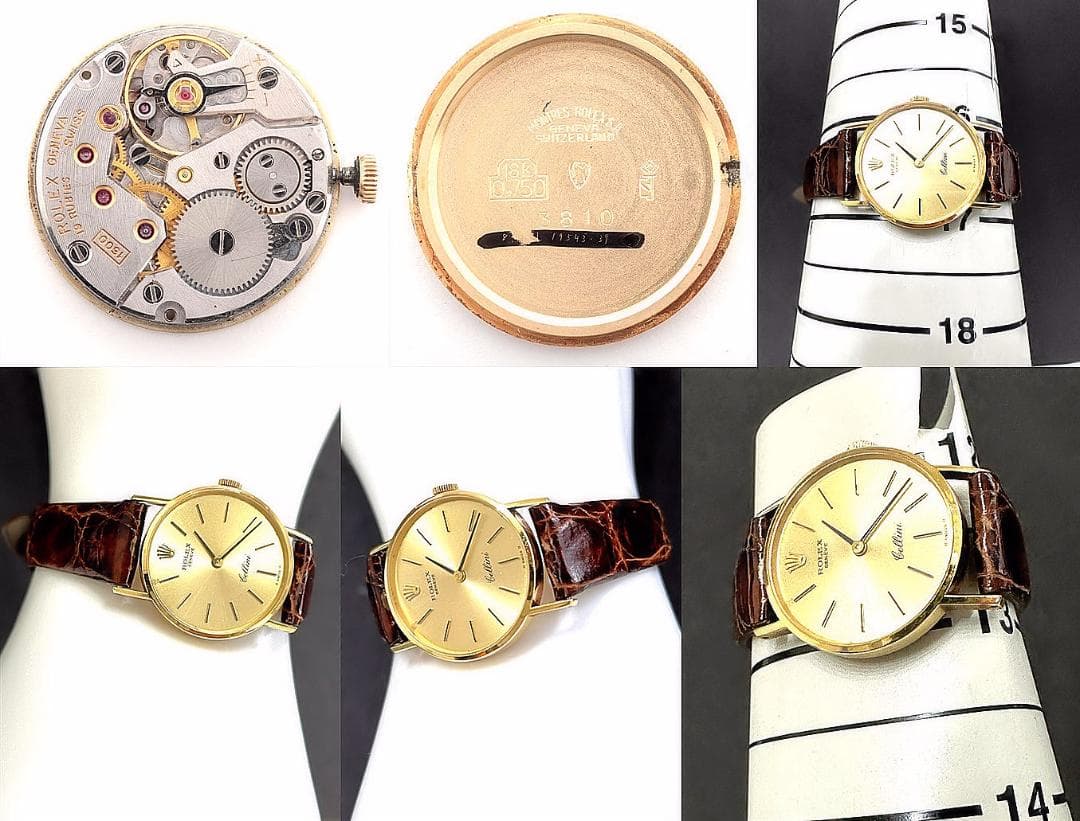 美品　ロレックス　チェリーニ　K18　金無垢　シャンパンゴールド　手巻き　時計