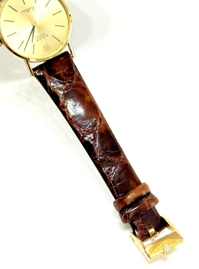 美品　ロレックス　チェリーニ　K18　金無垢　シャンパンゴールド　手巻き　時計